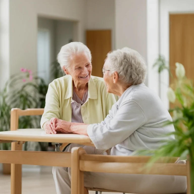 Senior citizen relaxing in calmstayway lounge